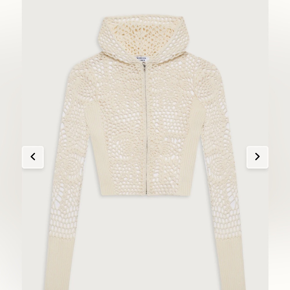 Lyla Crochet Zip Up Hoodie